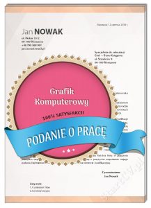 podanie o pracę grafik komputerowy